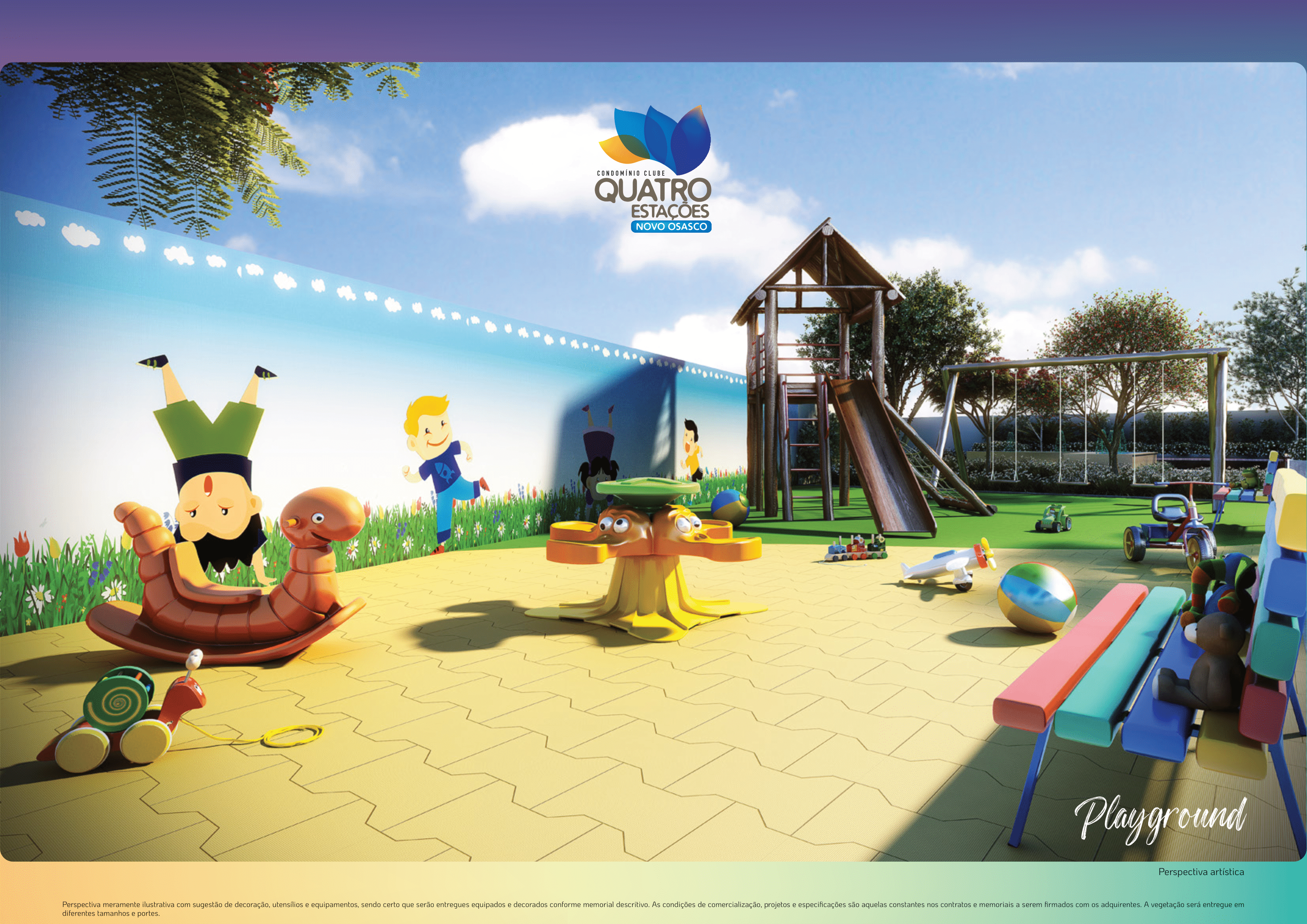 Playground seguro e divertido para crianças