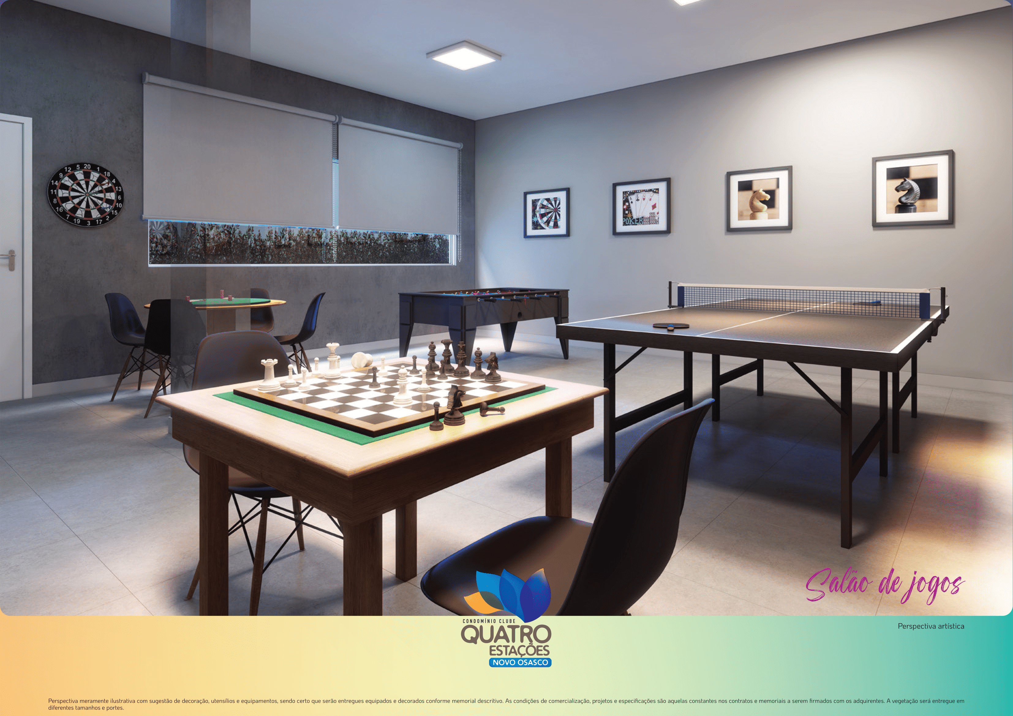 Sala de jogos com多种es para entretenimento